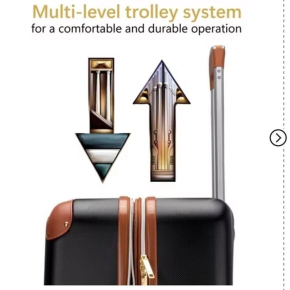 19V69 ITALIA Vintage Expandable Small carry on 1pc Luggage,suitcase travel bag - Picture 8 of 15